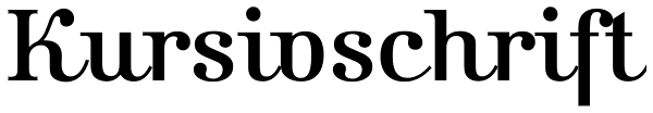 Kursivschrift