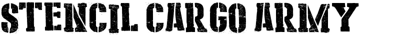 Stencil Cargo Army