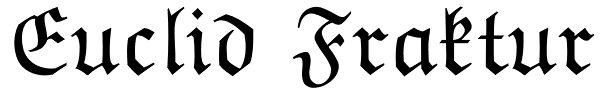 Euclid Fraktur