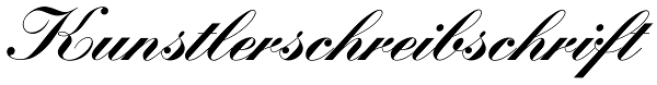 Kunstlerschreibschrift