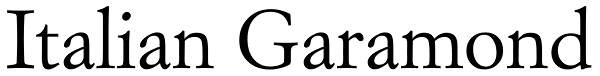Italian Garamond