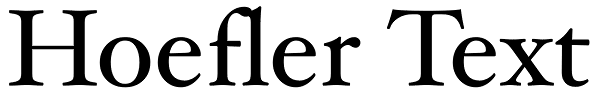 Hoefler Text