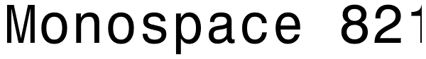 Monospace 821