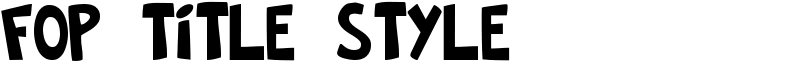 FOP Title Style