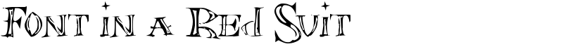Font in a Red Suit
