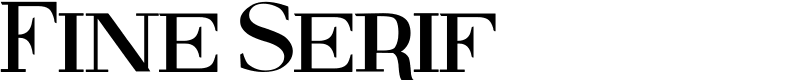 Fine Serif