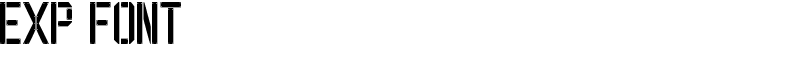 EXP Font
