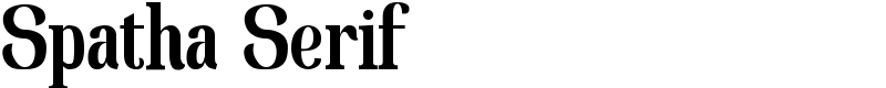 Spatha Serif