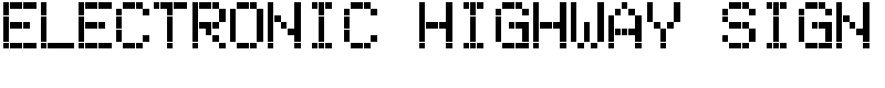 Electronic Highway Sign