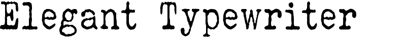 Elegant Typewriter