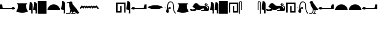 Egyptian Hieroglyphs Silhouette