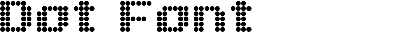 Dot Font
