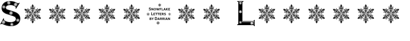 Snowflake Letters