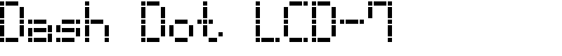 Dash Dot LCD-7
