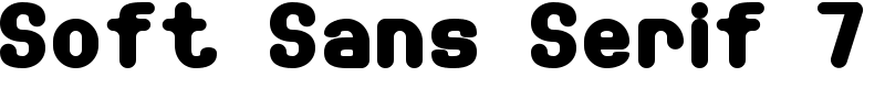 Soft Sans Serif 7