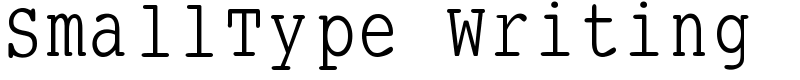 SmallType Writing