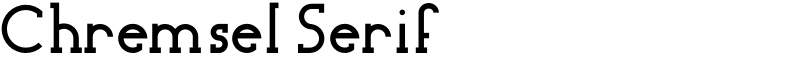 Chremsel Serif
