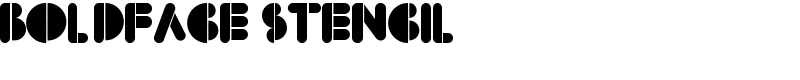 BoldFace Stencil
