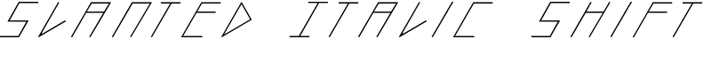 Slanted Italic Shift