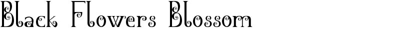 Black Flowers Blossom 