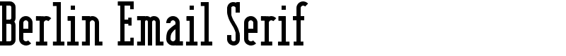 Berlin Email Serif