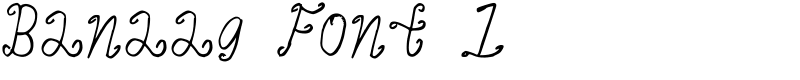 Banaag Font 1