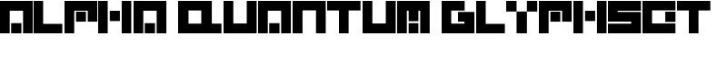 Alpha Quantum Glyphset