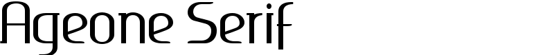 Ageone Serif