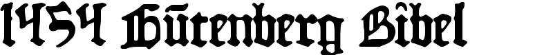 1454 Gutenberg Bibel