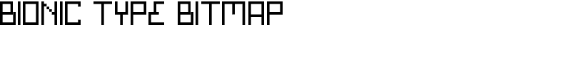Bionic Type Bitmap