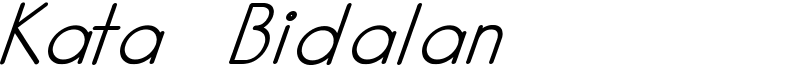 Kata Bidalan