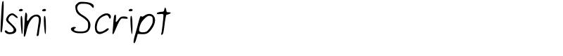 Isini Script
