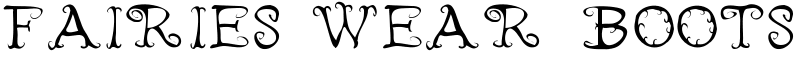 Fairies Wear Boots