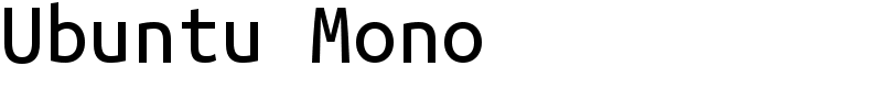 Ubuntu Mono