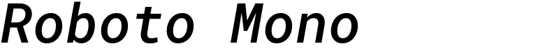 Roboto Mono