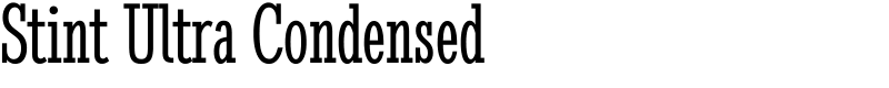 Stint Ultra Condensed