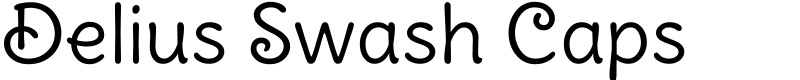 Delius Swash Caps