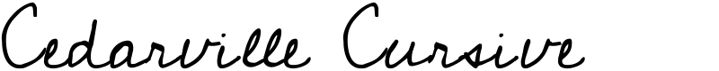 Cedarville Cursive