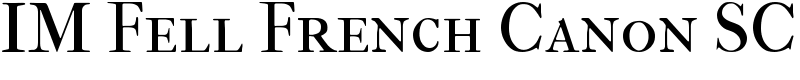 IM Fell French Canon SC
