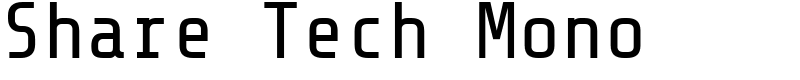 Share Tech Mono