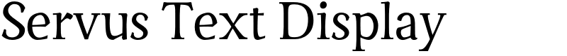 Servus Text Display
