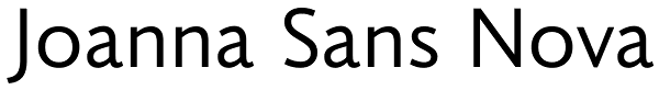 Joanna Sans Nova