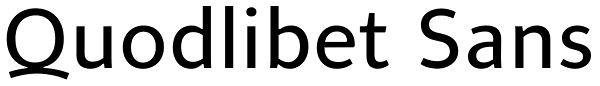 Quodlibet Sans