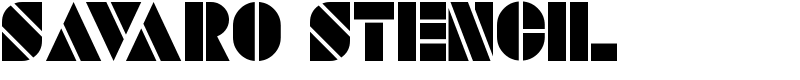 Savaro Stencil