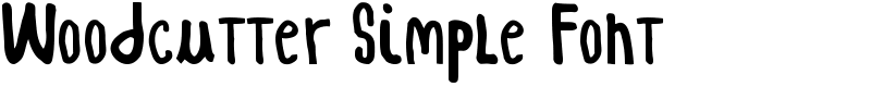Woodcutter Simple Font