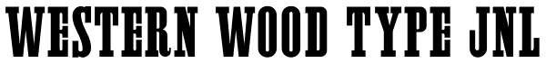 Western Wood Type JNL