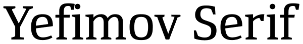 Yefimov Serif