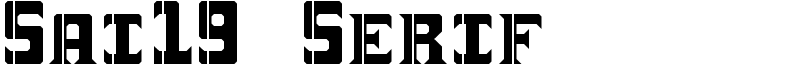 Sai19 Serif