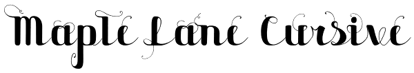 Maple Lane Cursive