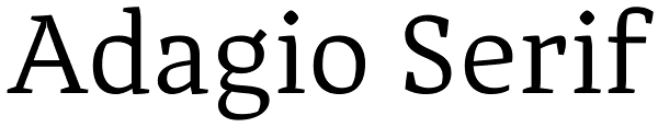 Adagio Serif